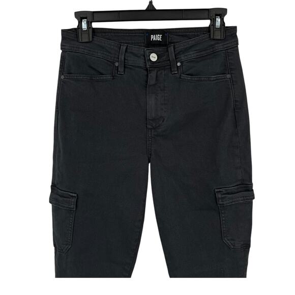 Paige Jeans Hoxton Ankle Skinny cargo black size 27 - Picture 3 of 8